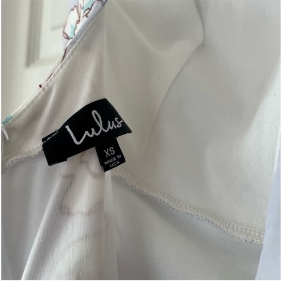 NWT Lulus Blooms for You Floral Maxi Dress Light Blue Pink XS - Picture 6 of 10